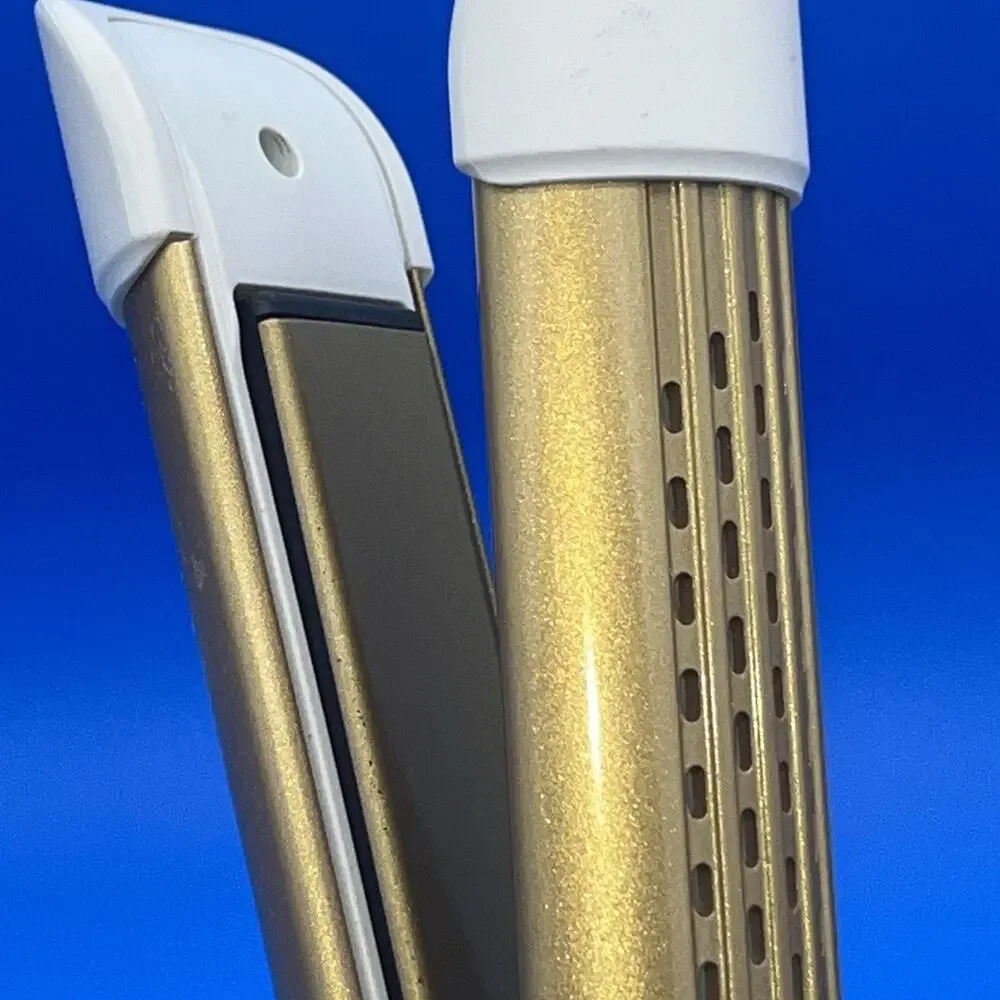 Calista Airglide Pro Cool Breeze Flexstyle WHITE PEARL GOLD Curl Straightener